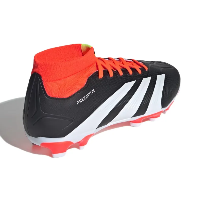 Adidas Predator 24 League Sock Mg Core Black Cloud White Solar Red-2
