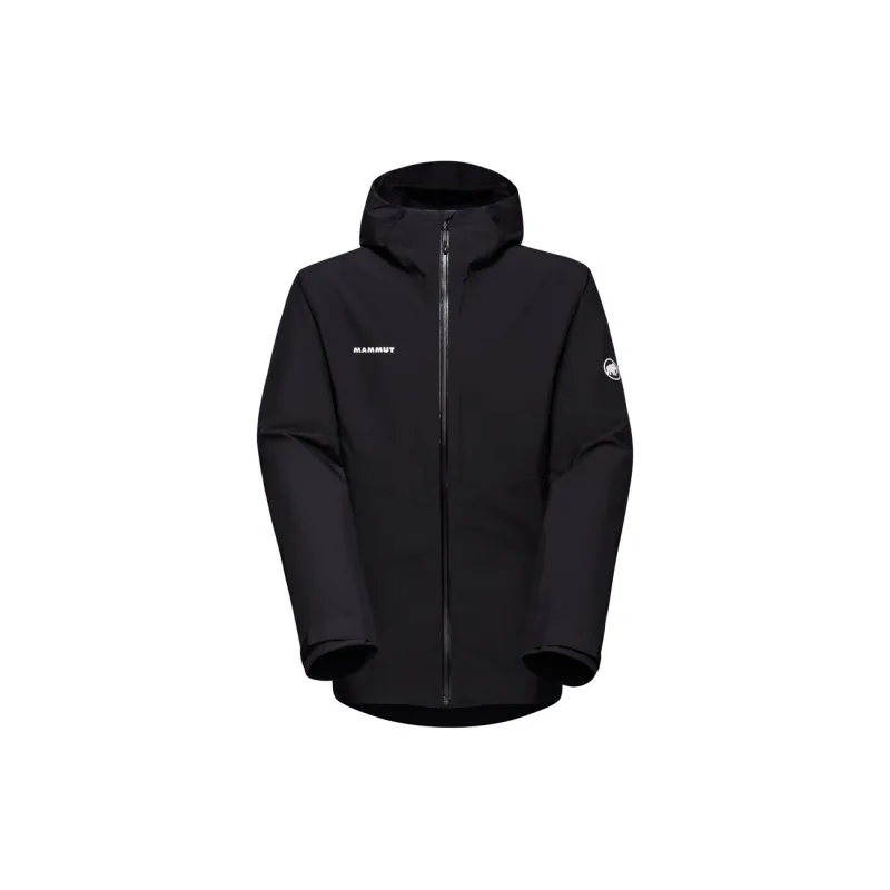 MAMMUT Waterproof Windproof Breathable And Abrasion Resistant Windbreaker Jacket Unisex Black Comes With Necklace-1