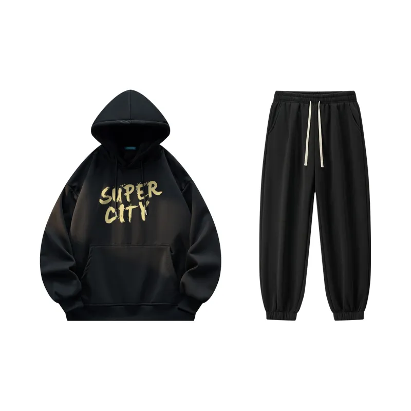 Small Columns Under The Sea Sweatshirt Set Unisex-7