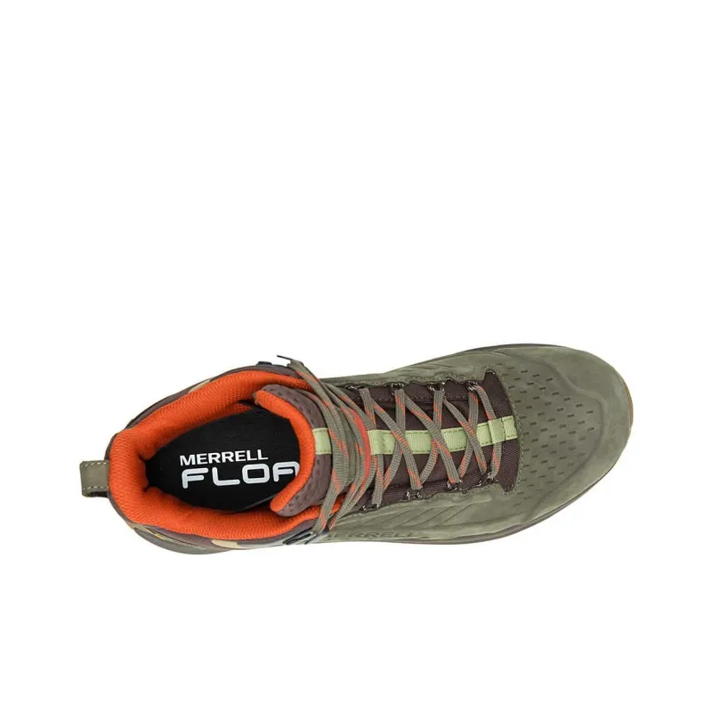 MERRELL Moab Speed 2 Leather Mid Waterproof Olive-2