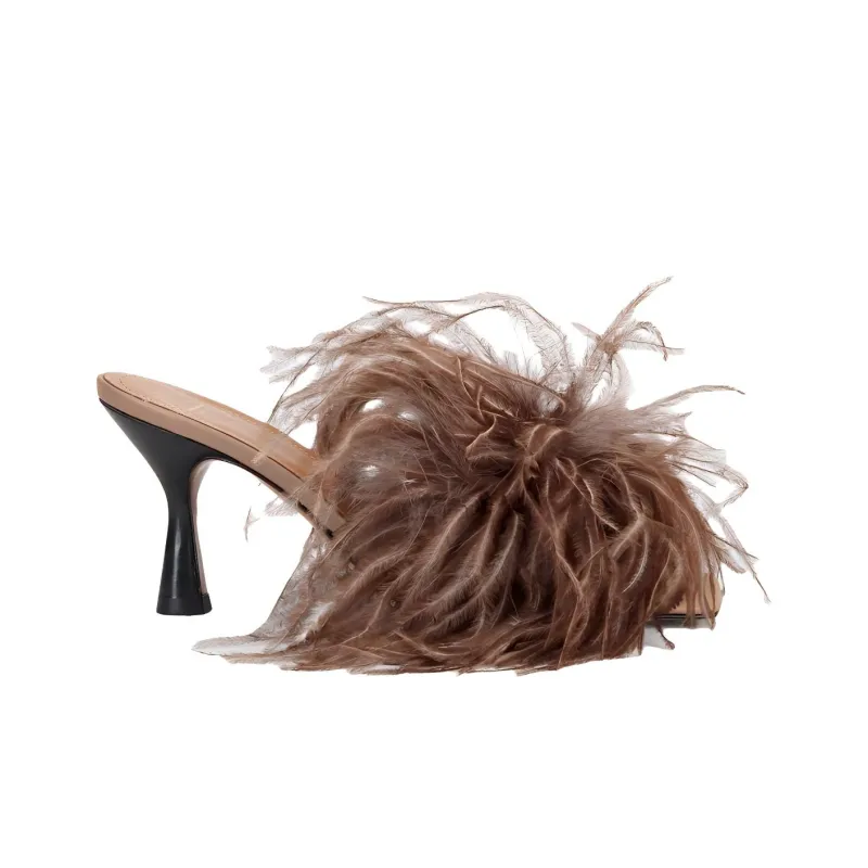 ATP Atelier Slip-Resistant Slide Slippers 7cm Women's Umber-1