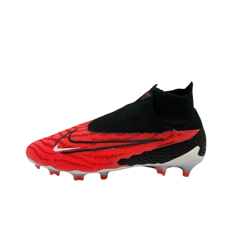 Nike Anti Slip Wear Resistant Soccer Shoes Men's Red Black-0
