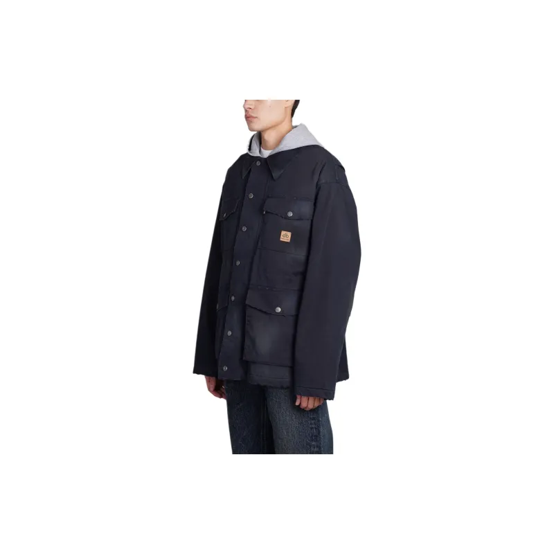 Balenciaga Double Layered Workwear Parka-5
