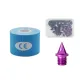 Boxed Carbon Purple Tip Nails (34 Pcs+Nail Pullers)+Blue Muscle Tape 5CM*5M