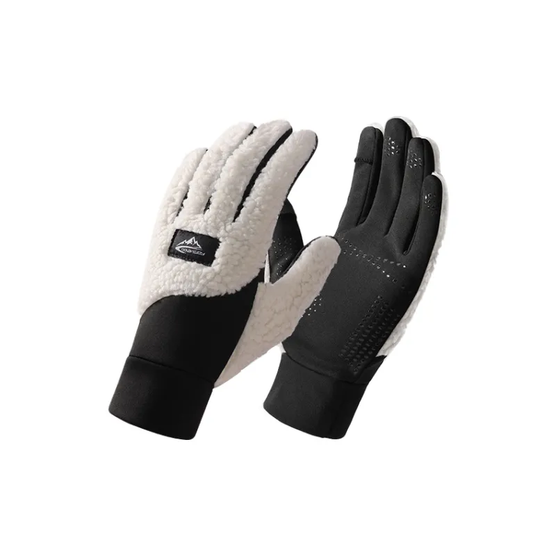 TUCANO Teddy Fleece Patchwork Style Glove Unisex-1