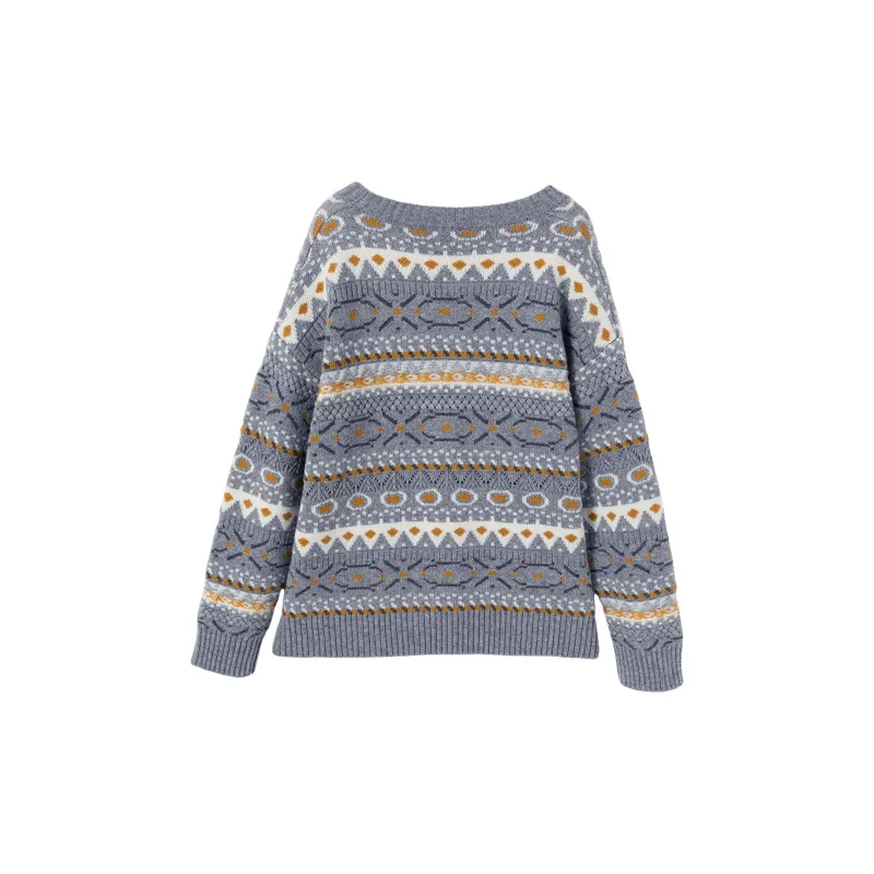 XIANGYING Knitwear Women's Gray-1