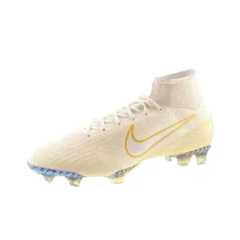 Nike Mercurial Superfly 6 Anti-Slip Wear-Resistant Soccer Shoes Unisex White