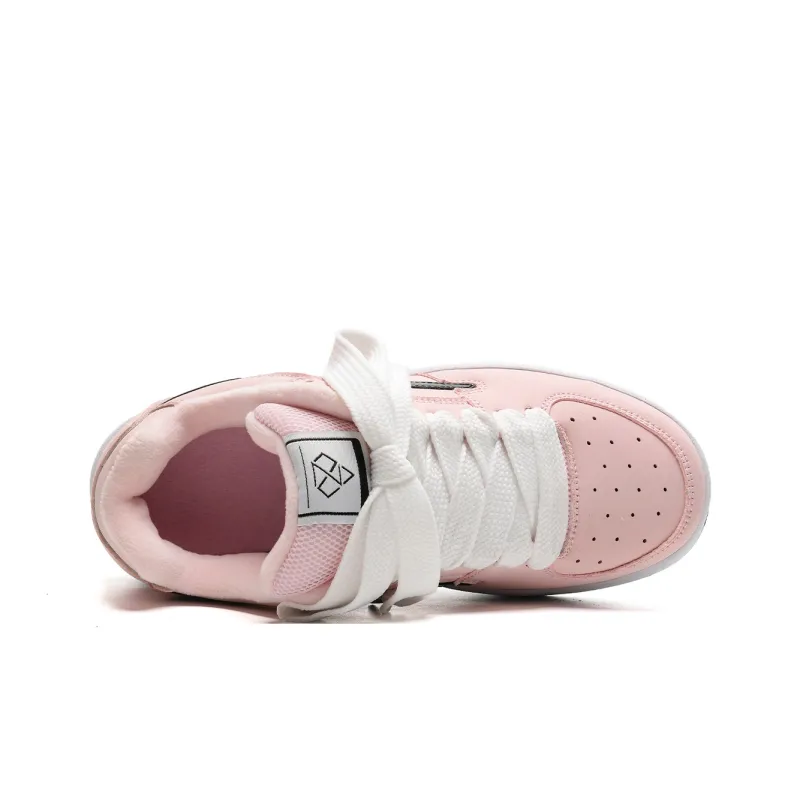 OAOQ Cushioning Height Increasing Abrasion Resistant Lightweight Mat Low Top Casual Shoes Unisex-66