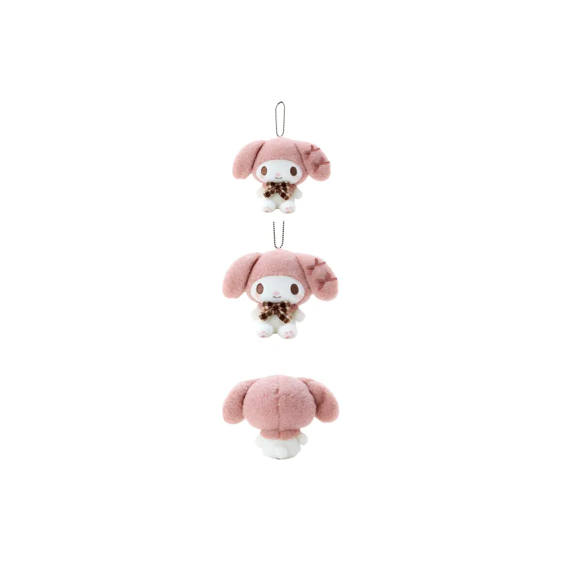 Sanrio My Melody Mocha Plaid Collection Dolls Plush Pendant 13cm High-3