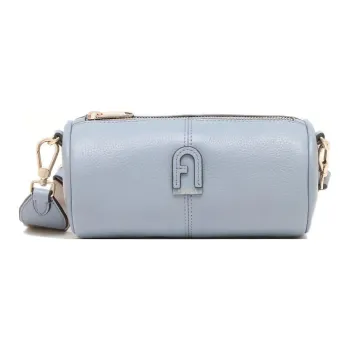 Furla Leather Cylinder Bag Crossbody Bag Shoulder Bag Women's Blue