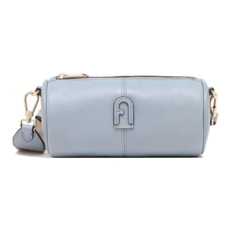 Furla Leather Cylinder Bag Crossbody Bag Shoulder Bag Women's Blue-0