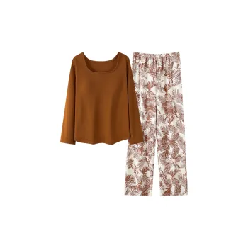 MADALLO Pajama Set Women's Light Brown