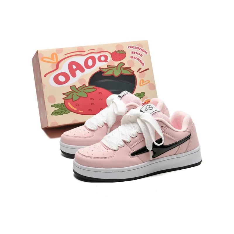 OAOQ Cushioning Height Increasing Abrasion Resistant Lightweight Mat Low Top Casual Shoes Unisex-61