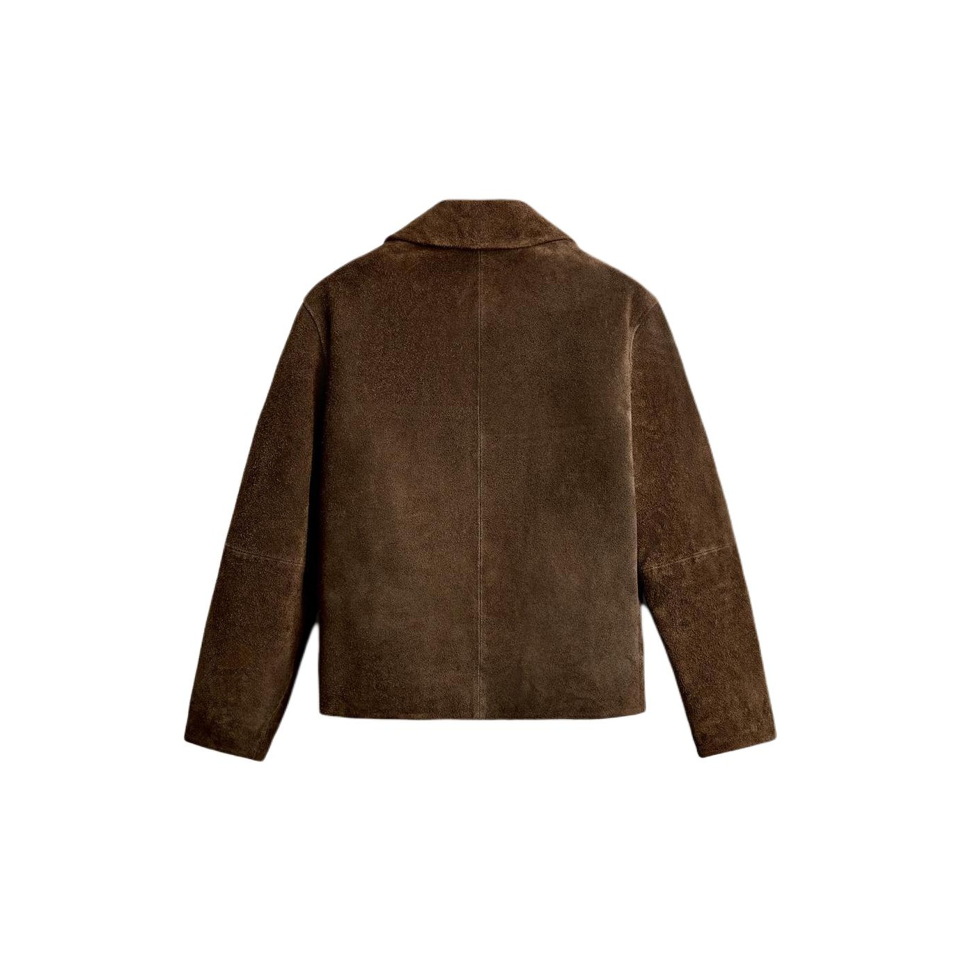 ZARA Leather Jackets Men Brown - POIZON