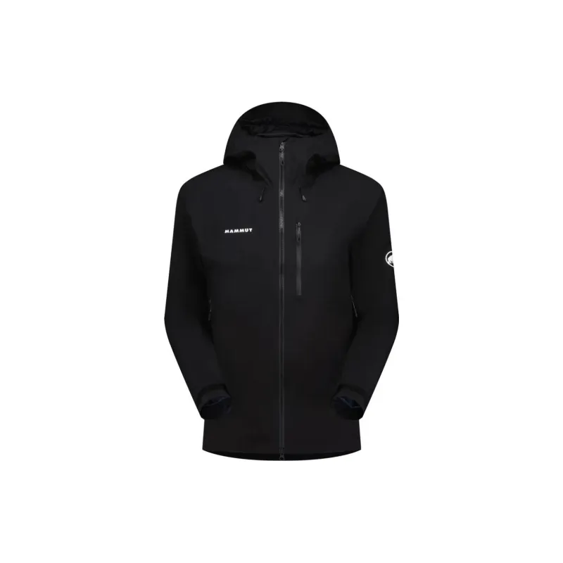 MAMMUT Windproof Waterproof And Warm Windbreaker Jacket Unisex Black Comes With Necklace-1