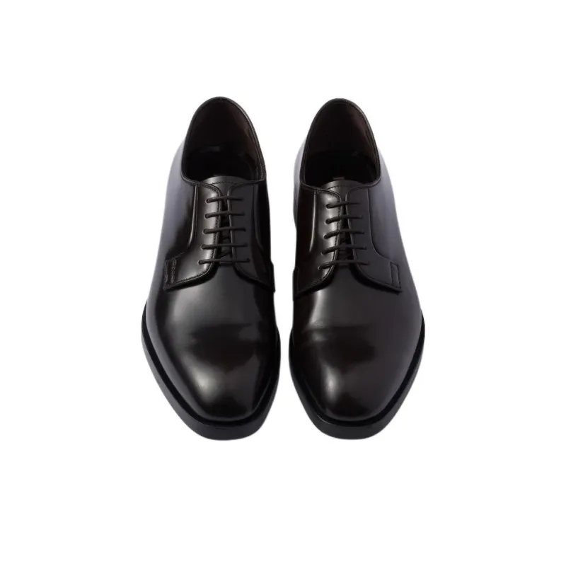 PRADA Dress Shoes Men Low-Top Black-5