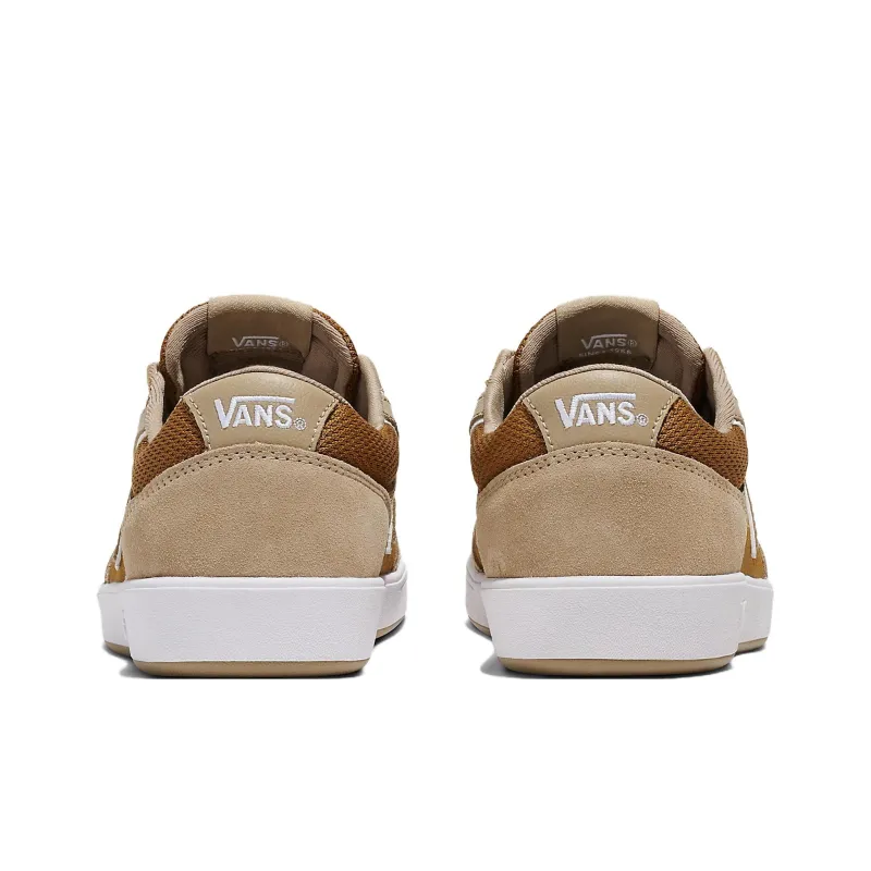 Vans Lowland Comfycush Anti-Slip Wear-Resistant Low-Top Skateboard Shoes Unisex Beige Brown-2