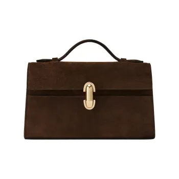 SAVETTE Symmetry Suede Shoulder Bag