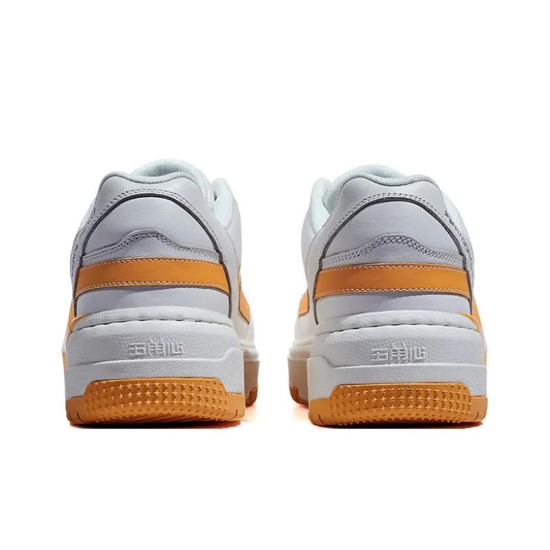PENTAGONAL HEART Stepping Star Dream Series Skateboard Shoes Unisex Low Top White Yellow-3