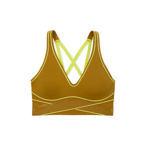 Victoria's Secret VSX Elevate Refined Contours Plunge Bra / Fern Bra Women's Ginger Yellow