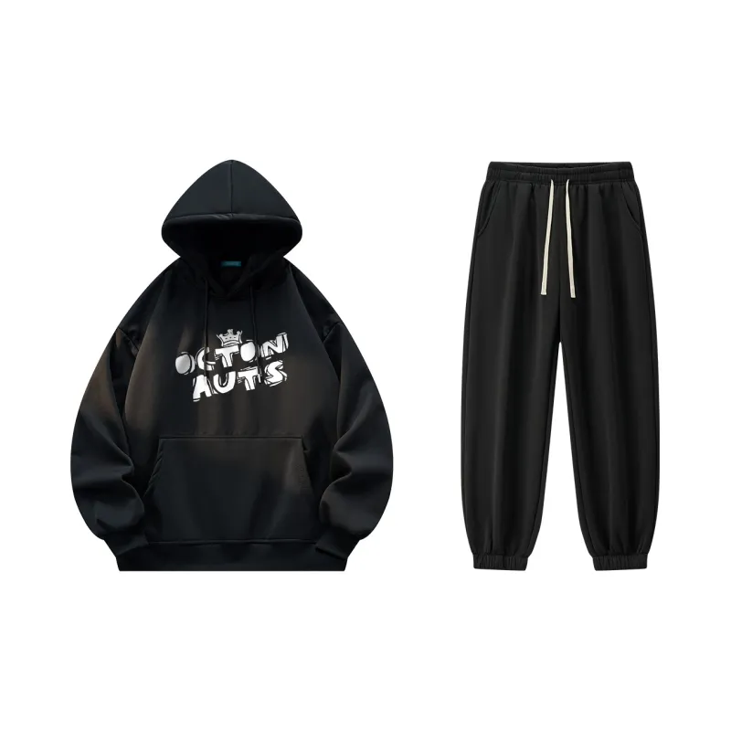 Small Columns Under The Sea Sweatshirt Set Unisex-7