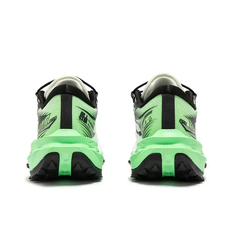 361° Anti Slip And Wear Resistant Breathable Low Top Casual Running Shoes Men's White Green-3