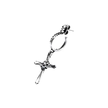 EMANUELE BICOCCHI Cross Hoop Earring