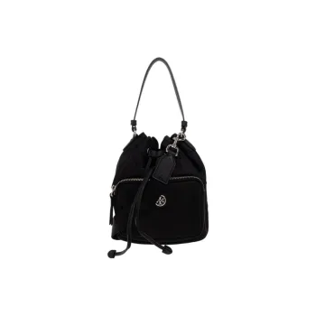TORY BURCH Virginia Logo plaque Bucket Bag