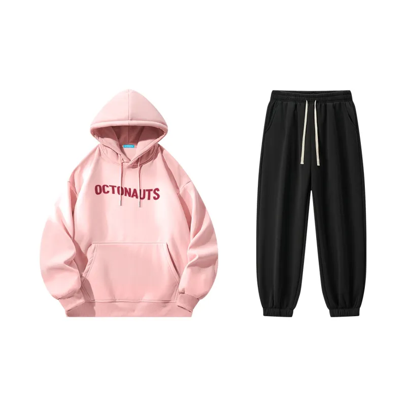 Small Columns Under The Sea Sweatshirt Set Unisex-5