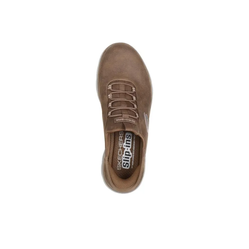 Skechers Slip Ins Anti Slip Wear Resistant Low Top Casual Shoes Women's Camel Brown-3