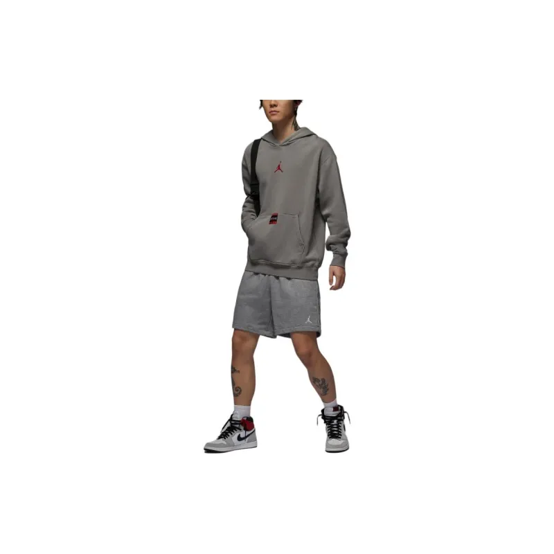 Jordan Brooklyn Fleece Casual Shorts Men's Gray-1
