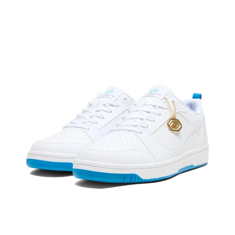PUMA Rebound V6 Lo Anti Slip Wear Resistant Low Top Skateboard Shoes Unisex White-2