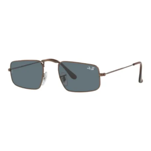 RayBan Acetate Irregular Shape Sunglasses Women's Bronzed Blue