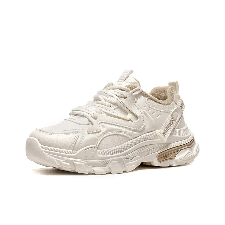 Warrior Anti Slip Wear Resistant Low Top Chunky Sneakers Women's Caramel Chestnut-1