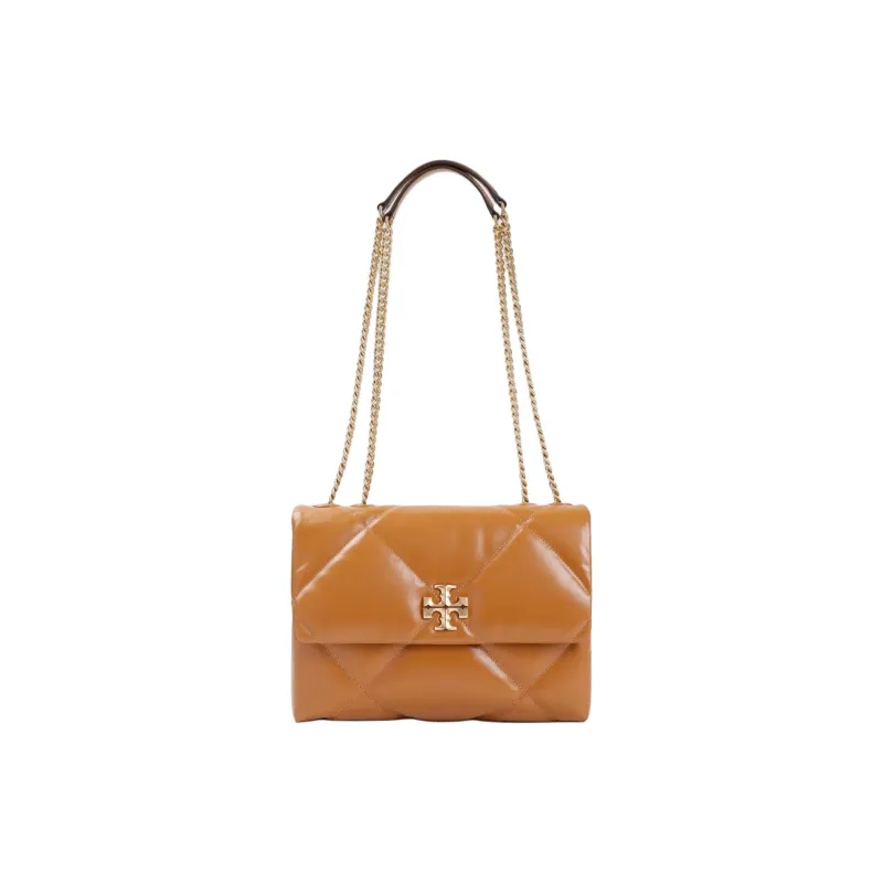 TORY BURCH Kira Cow Leather Crossbody Bag, Shoulder Bag, Handbag Women's Tan-3
