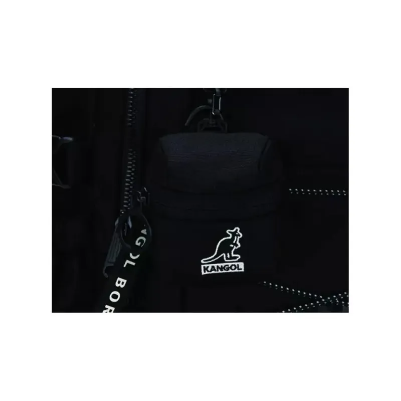 KANGOL Polyester Backpack Regular Unisex Black-3
