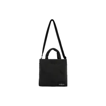 CALVIN KLEIN Fabric Tote Bag Shopping Bag Shoulder Bag Crossbody Bag Handbag Small Size Women's Black