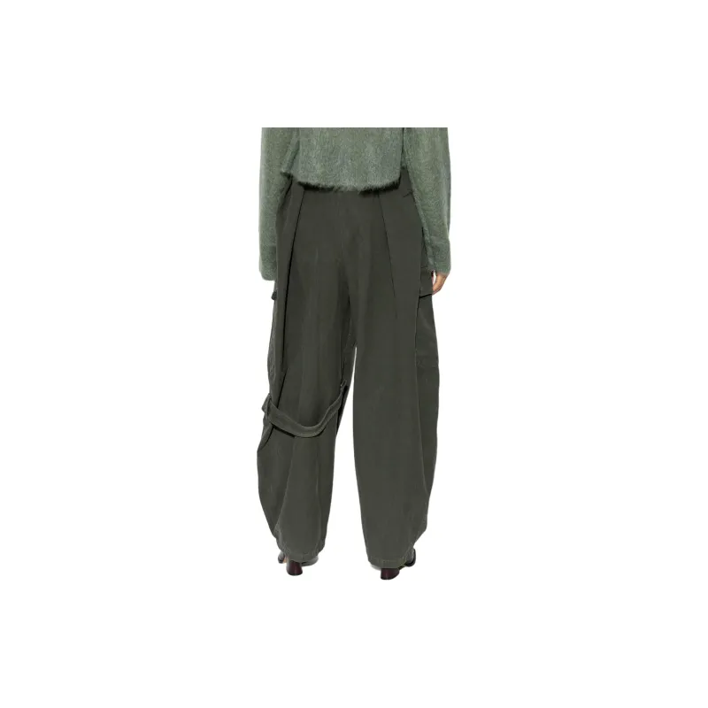 LOEWE Balloon Cargo Trousers 'Deep Olive'-3