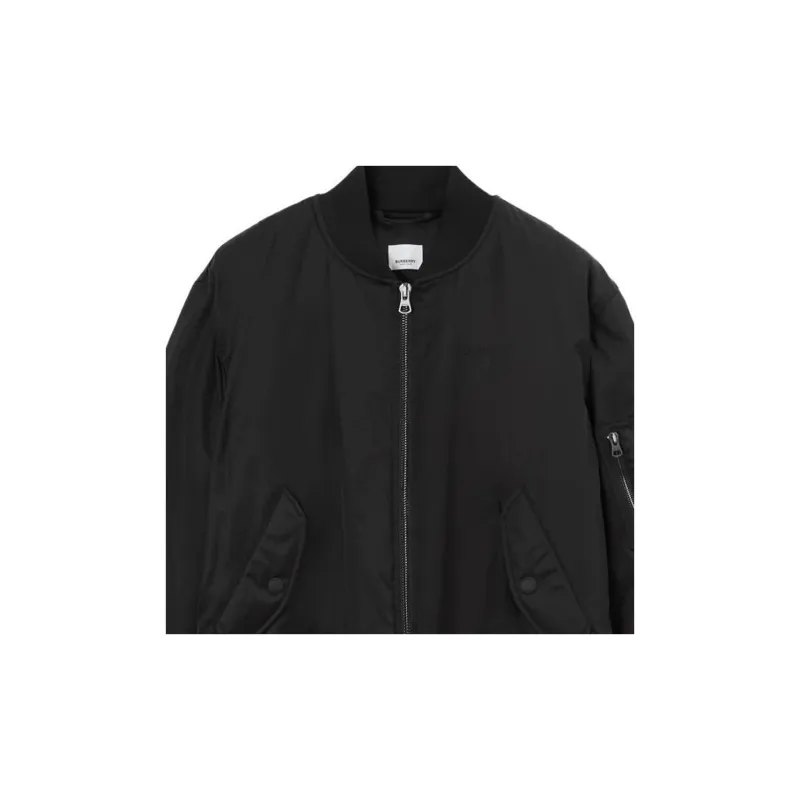 Burberry Chequered Crest Bomber Jacket-5