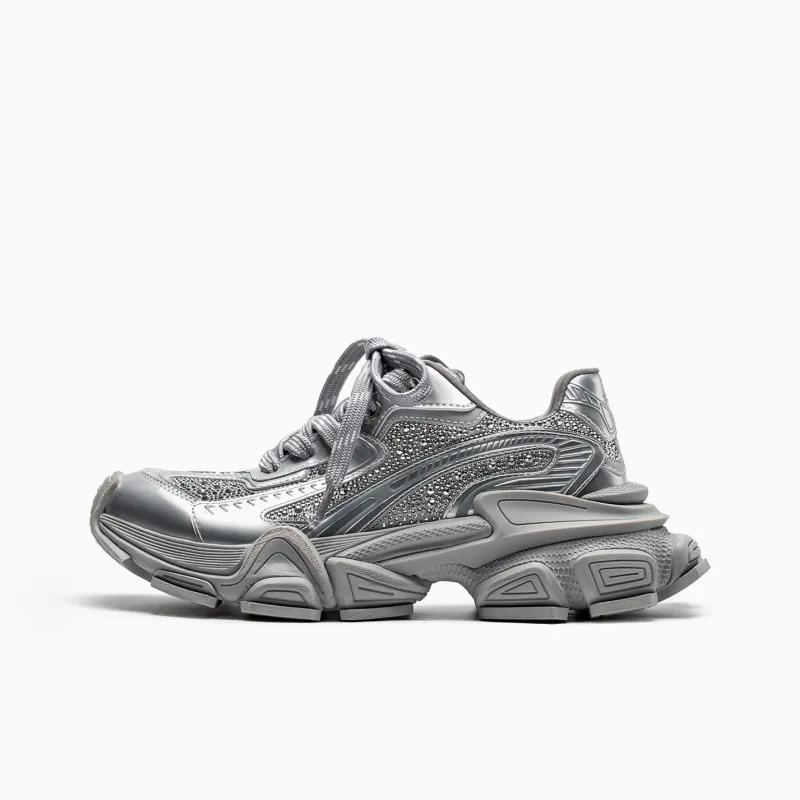 XSCZ Cushioning Anti-Slip And Wear-Resistant Low-Top Chunky Sneakers Women's-9