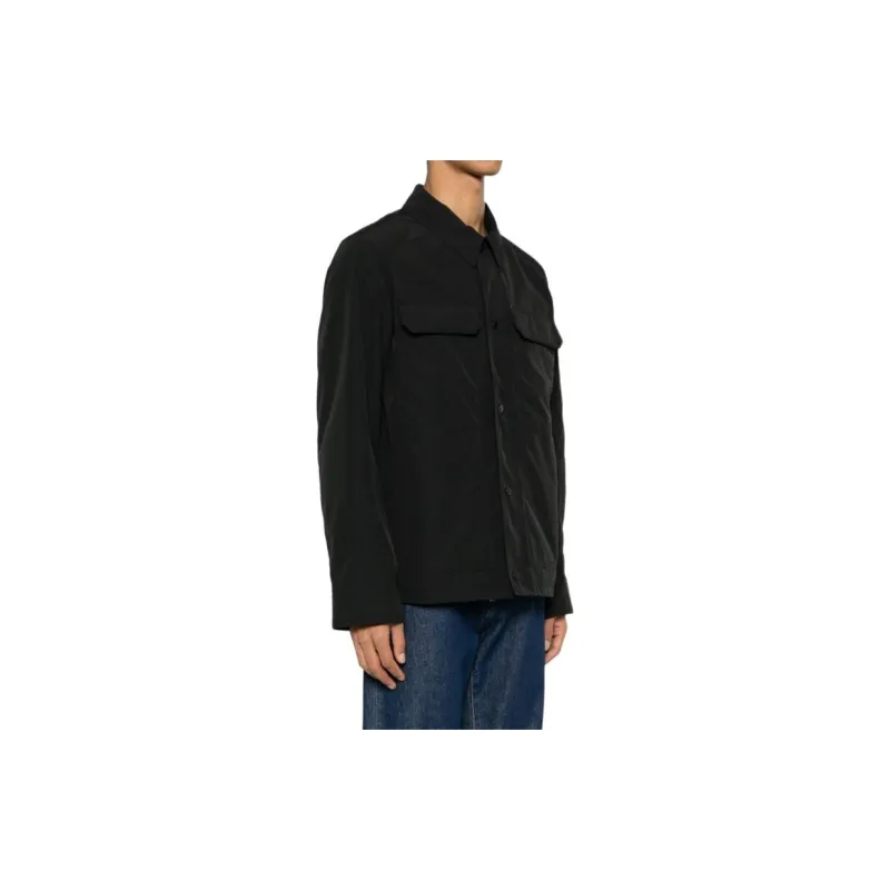 Canada Goose Burnaby Logo Patch Buttoned Jacket-3
