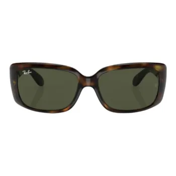 RayBan Acetate Rectangular Sunglasses Women's Havana Green