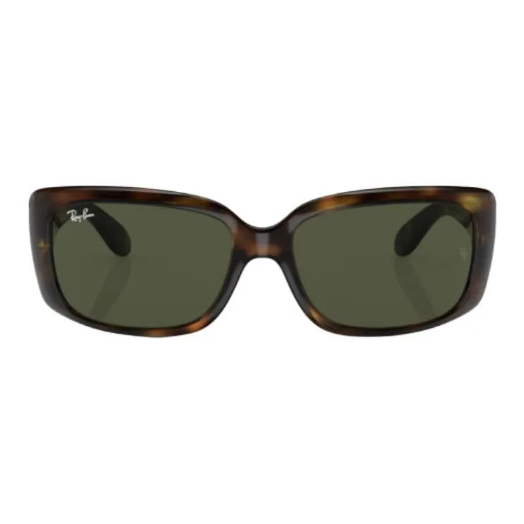 RayBan Acetate Rectangular Sunglasses Women's Havana Green-0