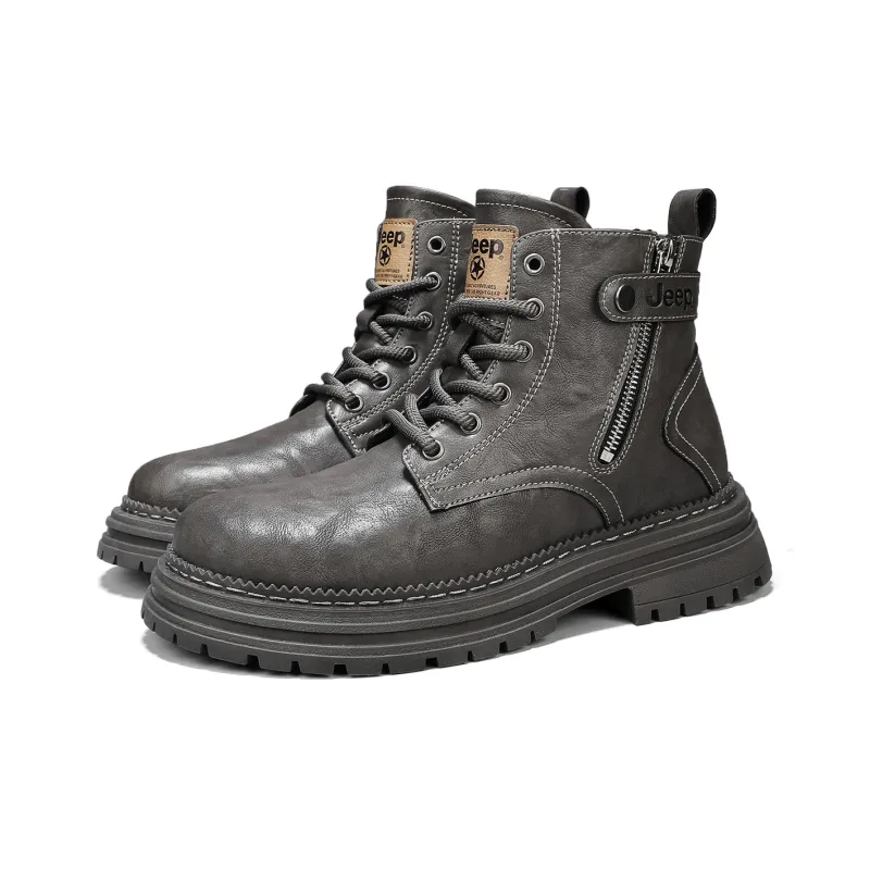 Jeep Short Martin Boot Unisex Gray-1