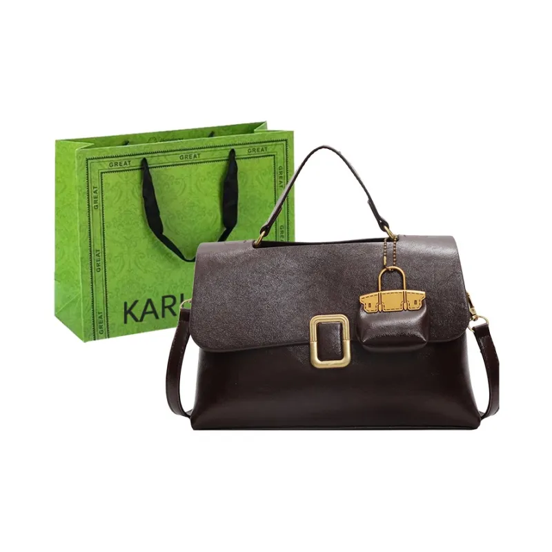 KARUISHA PU Handbag Shoulder Bag Crossbody Bag Women's Black Brown Coffee Burgundy Green-11