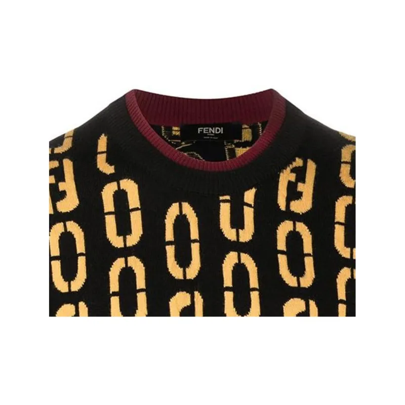 FENDI SS22 Sweater Men's Yellow-4