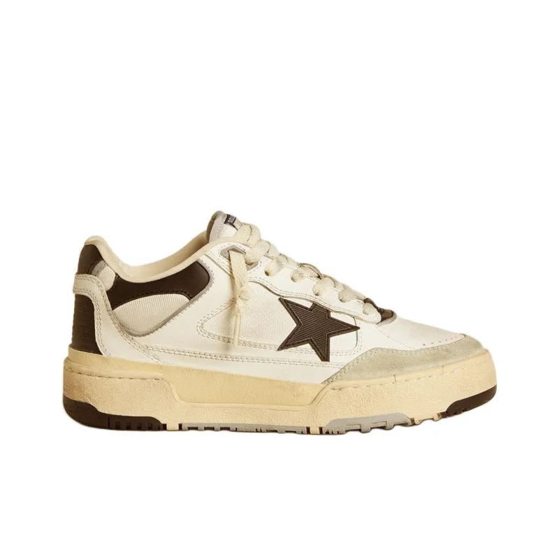 Golden Goose Forty2 Low-Top Skateboard Shoes Women's Beige-1