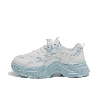 Warrior Low Top Chunky Sneakers Women's White Moon
