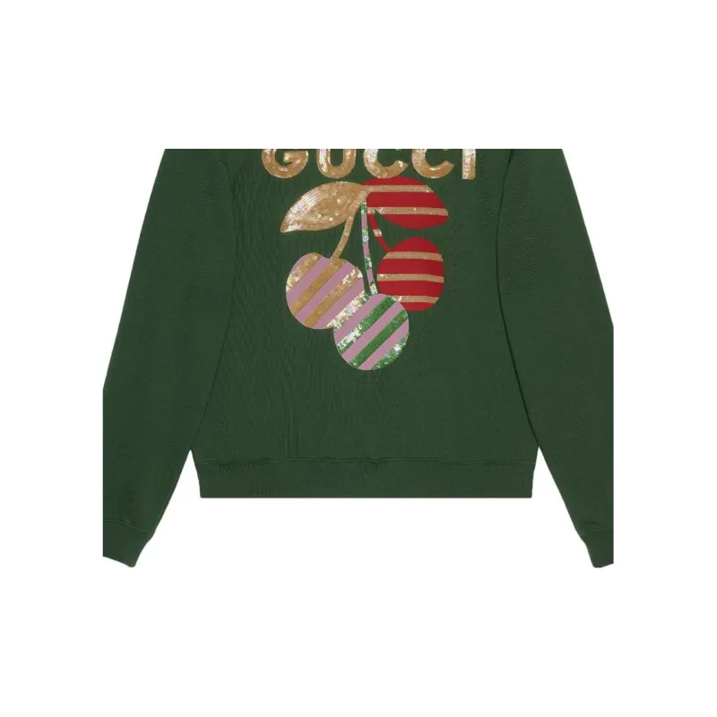 GUCCI SS23 Sweatshirt Women's Green-5