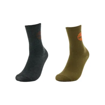 Timberland Mid Calf Socks Men's 2 Pack